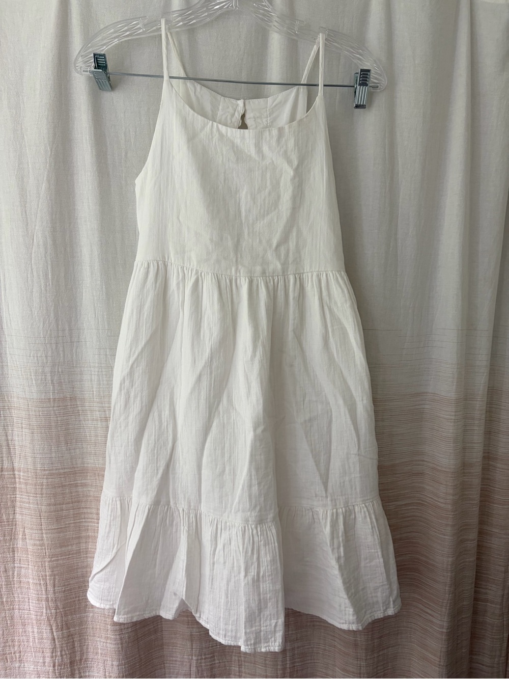 Cat & Jack White Tiered Cotton Sundress